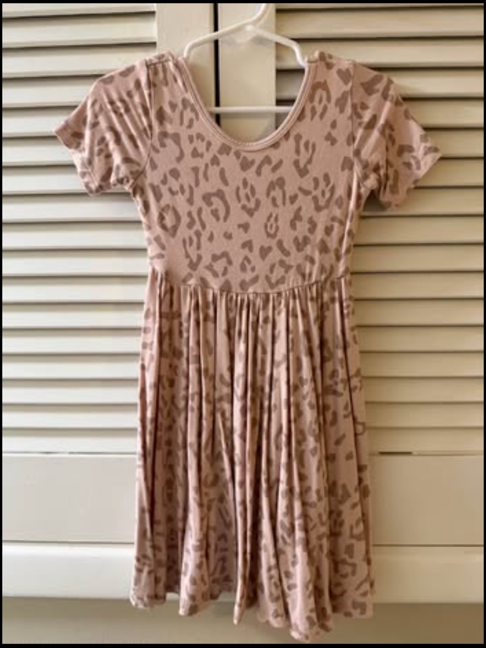 Kyte BABY Blush Leopard Dress - 3T